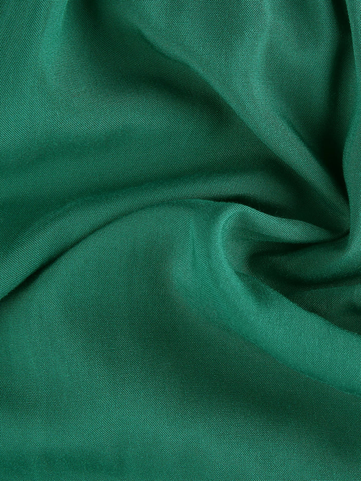 Bella Women's Summer Dress | Puff Sleeves, Ruffled Hem, Lightweight Polyester - 60