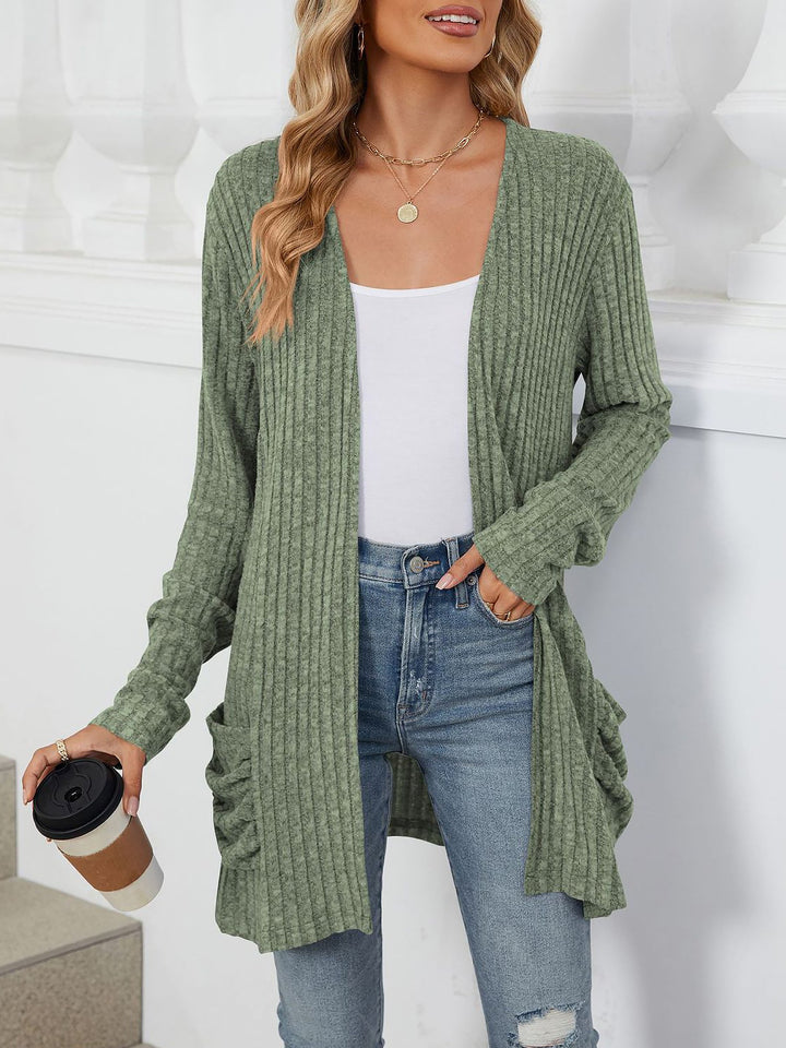 Coco Women's Long Cardigan | Soft Knit with Pockets - 25