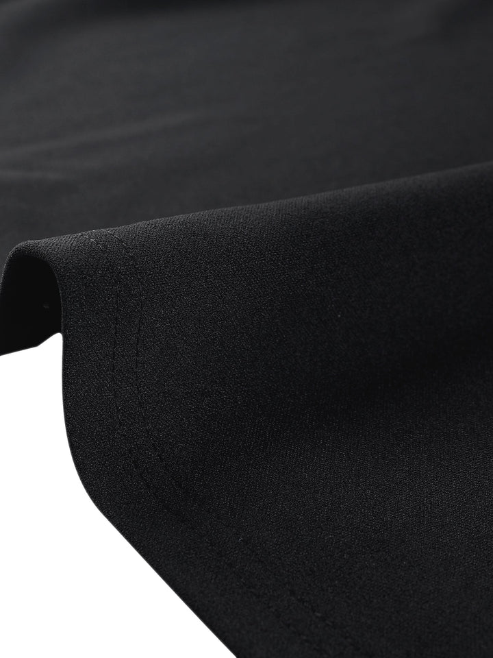 Cora Women's Flare Short Dress | Contrast Color, Long Sleeve - 5