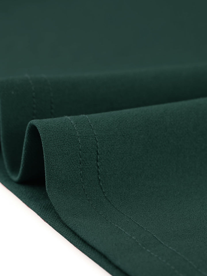 Cora Women's Flare Short Dress | Contrast Color, Long Sleeve - 9