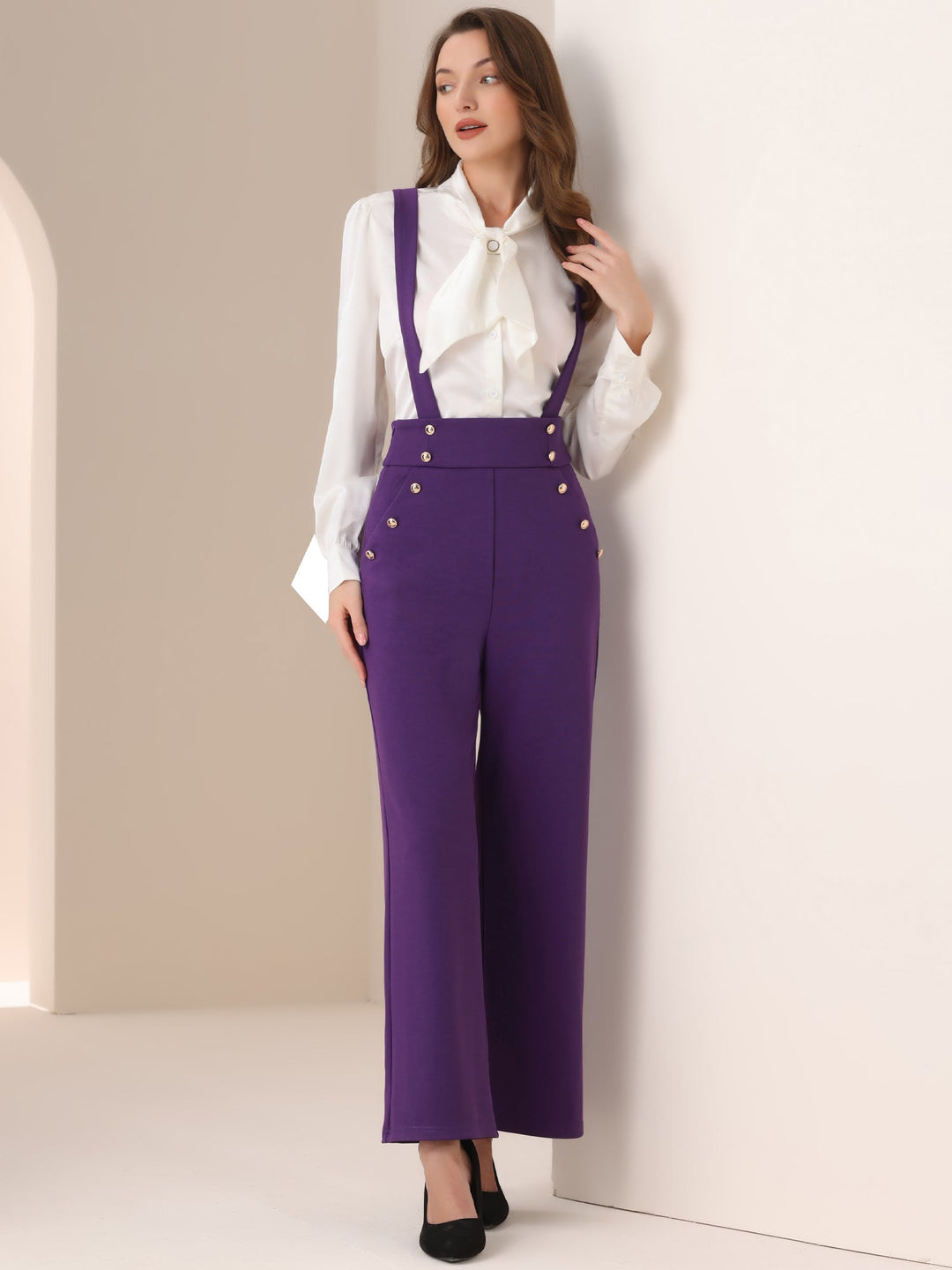 Cora Women's Jumpsuit | Adjustable Strap, Wide Leg Design - 41