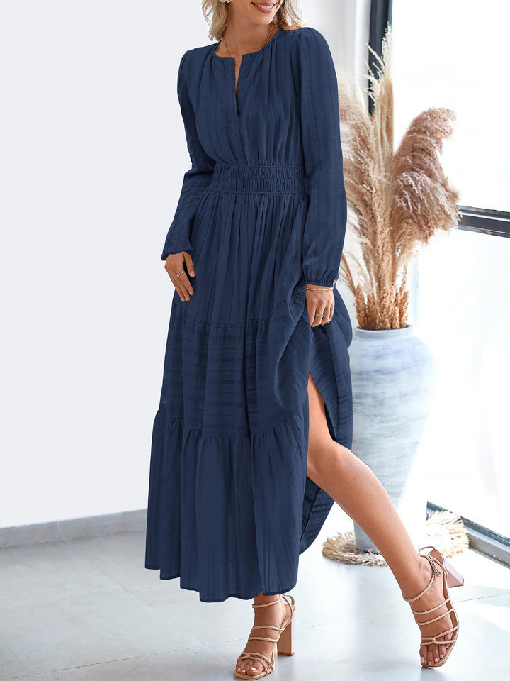 Nora Women's Maxi Dress | 100% Cotton, Casual Tiered A-Line - 27