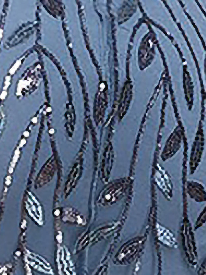 Sera Women's Evening Gown | Sequin Embroidered Fishtail Dress for Formal Events - 6